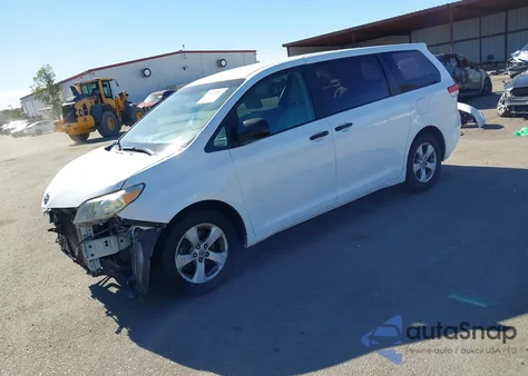 2011 Toyota Sienna Base V6 from USA, damaged, VIN 5TDZK3DC5BS044504